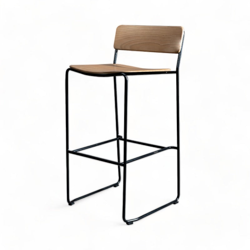 Wono teak bar stool