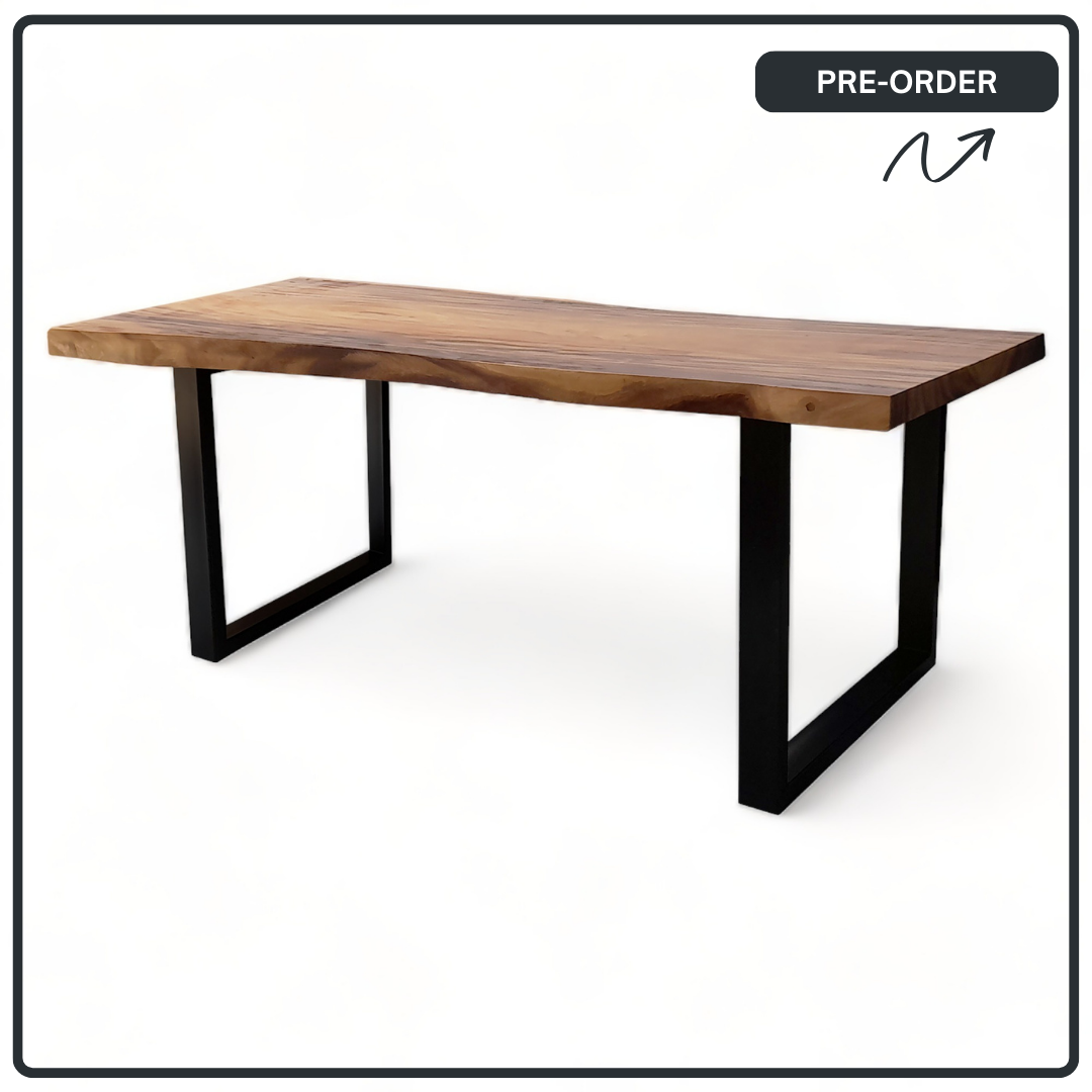 Suar Wood Slab Dining Table (DISPLAY)