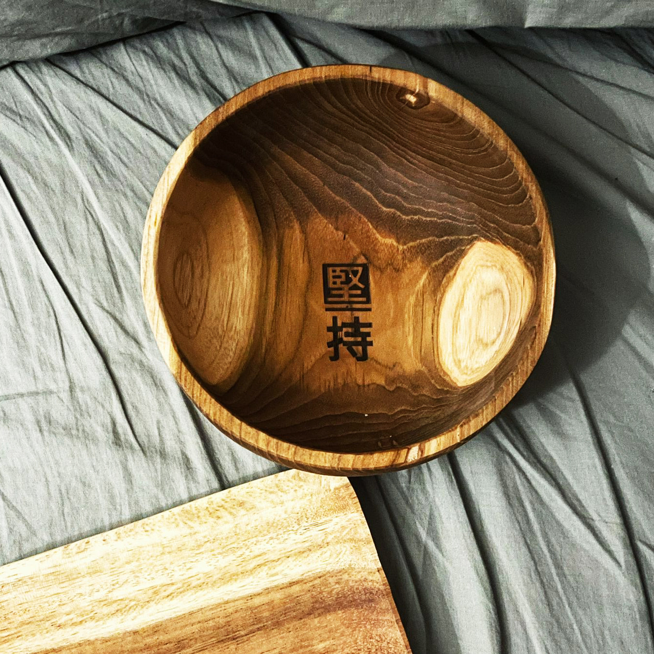 Natural Teak Bowl (Special Persistence Edition) | Unpainted | Safe to eat