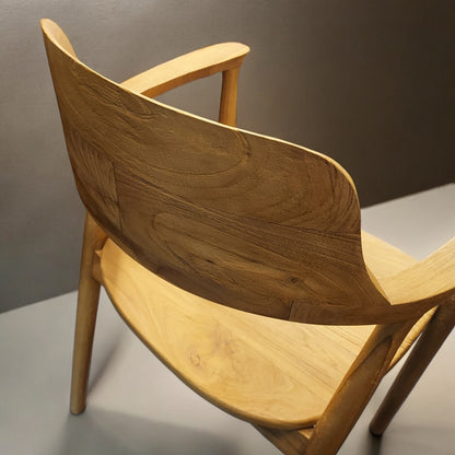 Diamond teak dining chair