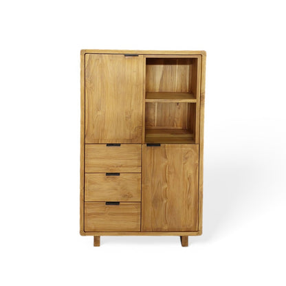 Lines Teak High Cabinet