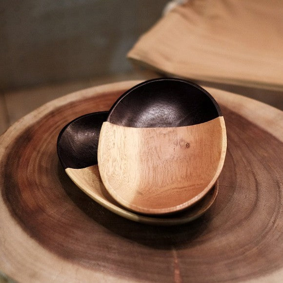 oval teak dish