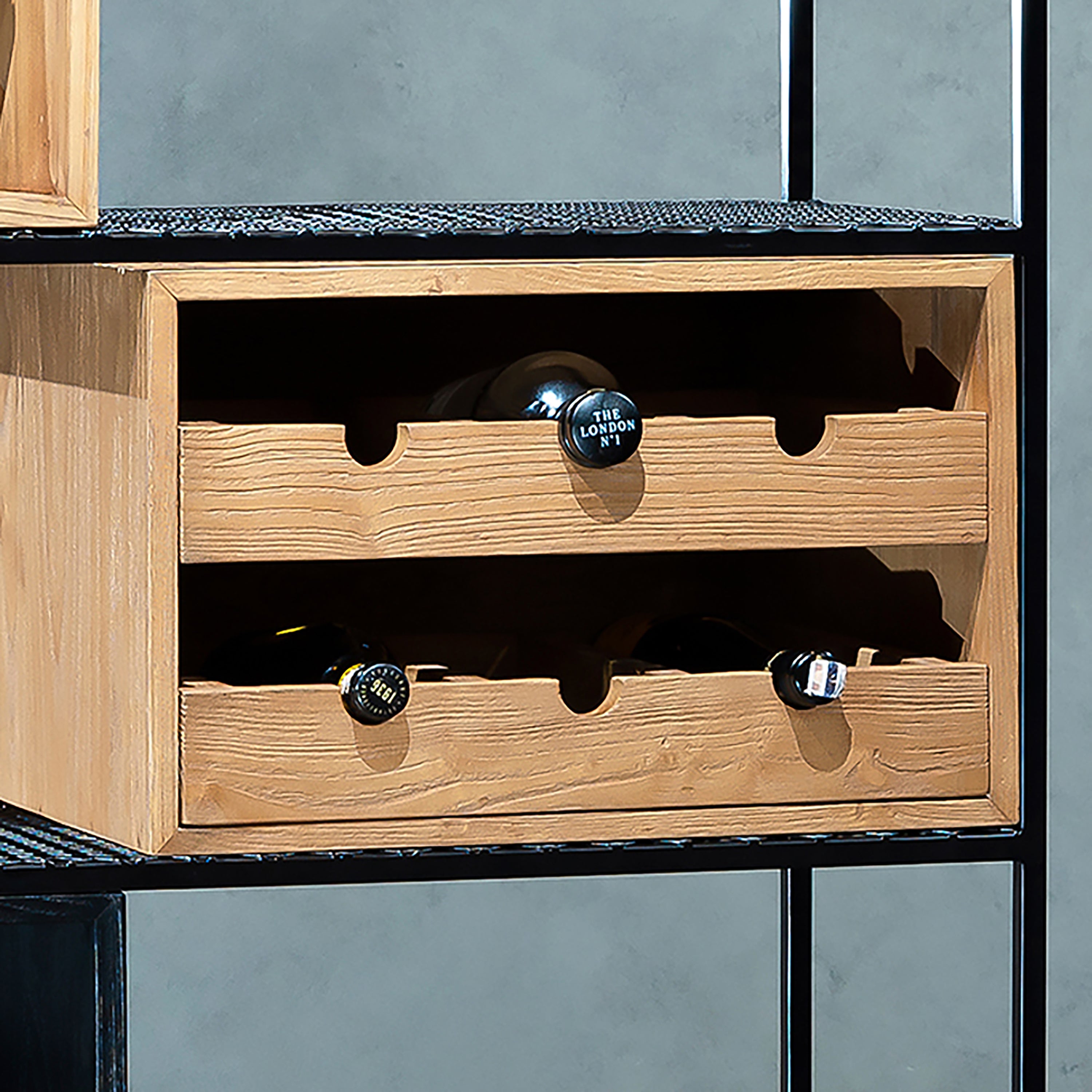 Dama teak wine rack