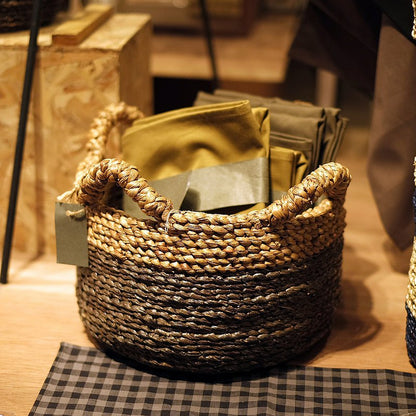 Water lily hand-woven basket